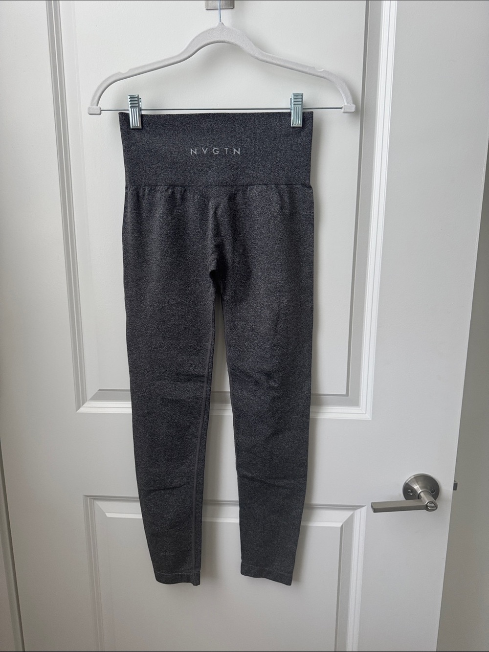 NVGTN High-Rise Heather Charcoal Leggings - Dark Gray
